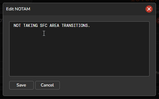NOTAMS contraction search