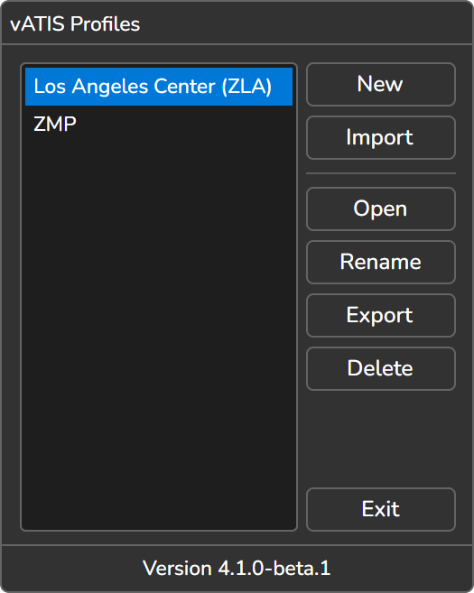 Profile Dialog